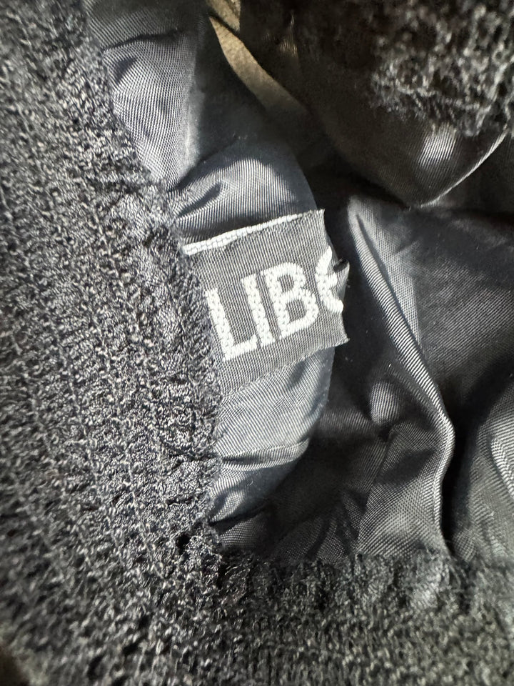 Liberty Black Polka Dot Overlay Skirt - W28-34 - Think Vintage ltd