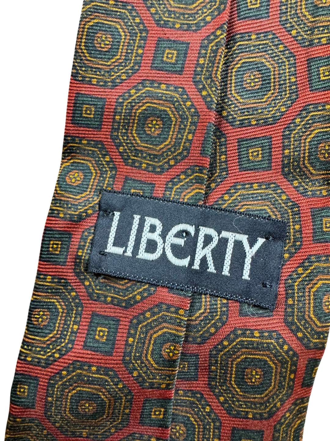 Liberty Geometric Pattern Necktie - Think Vintage ltd