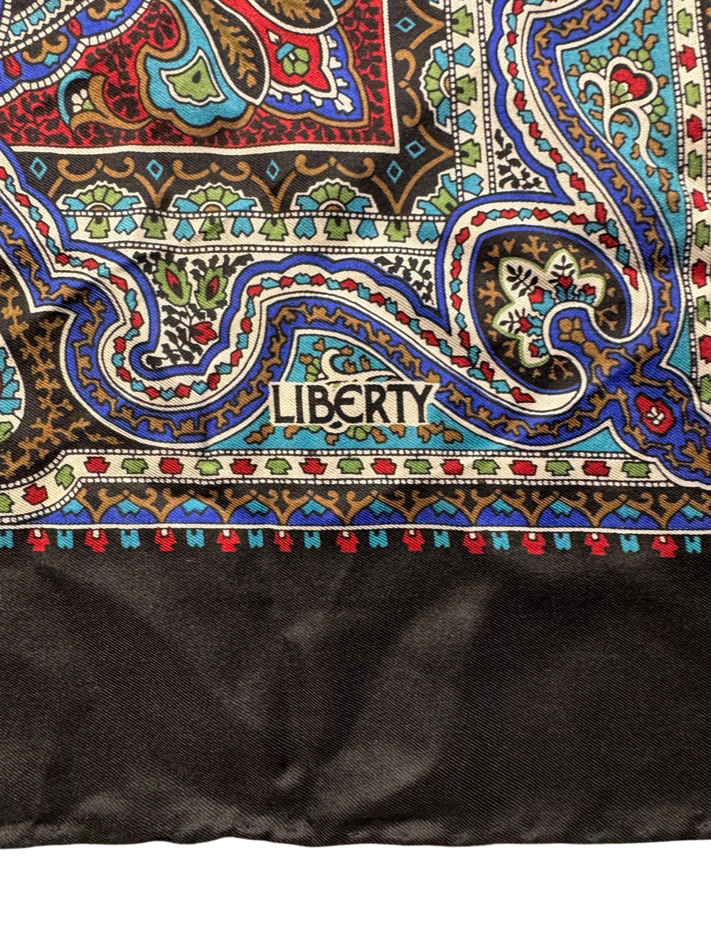 Liberty Multicolor Paisley Square Scarf - Think Vintage Online Ltd