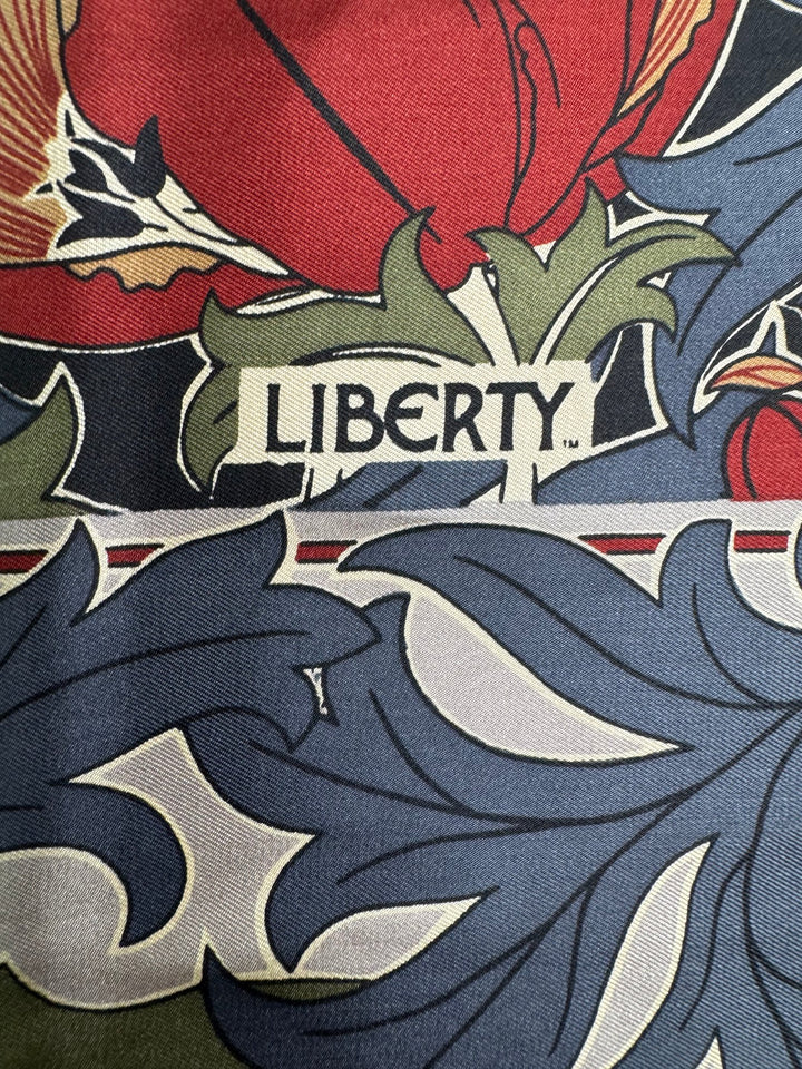 Liberty Patterned Square Scarf - Think Vintage ltd