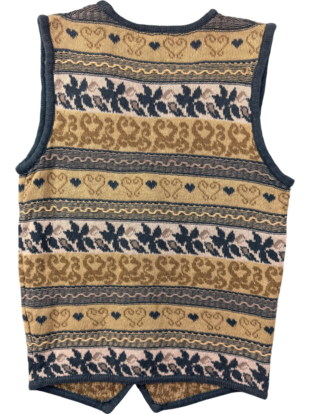 Linea Patterned Knit Vest - Think Vintage