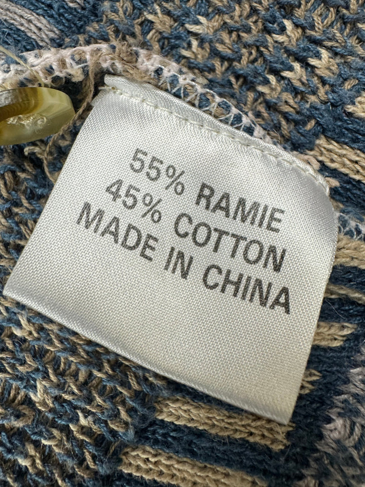 Linea Patterned Knit Vest - Think Vintage