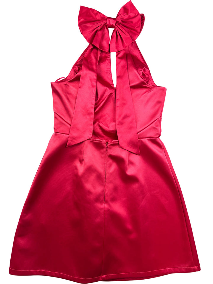 Lipsy London Halter Neck Pink Dress - S - Think Vintage ltd