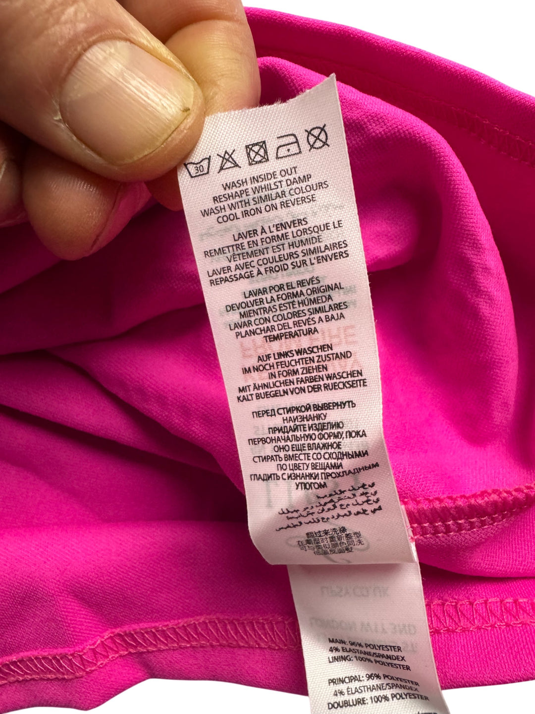 Lipsy Pink Sleeveless Bodycon Dress - M - Think Vintage