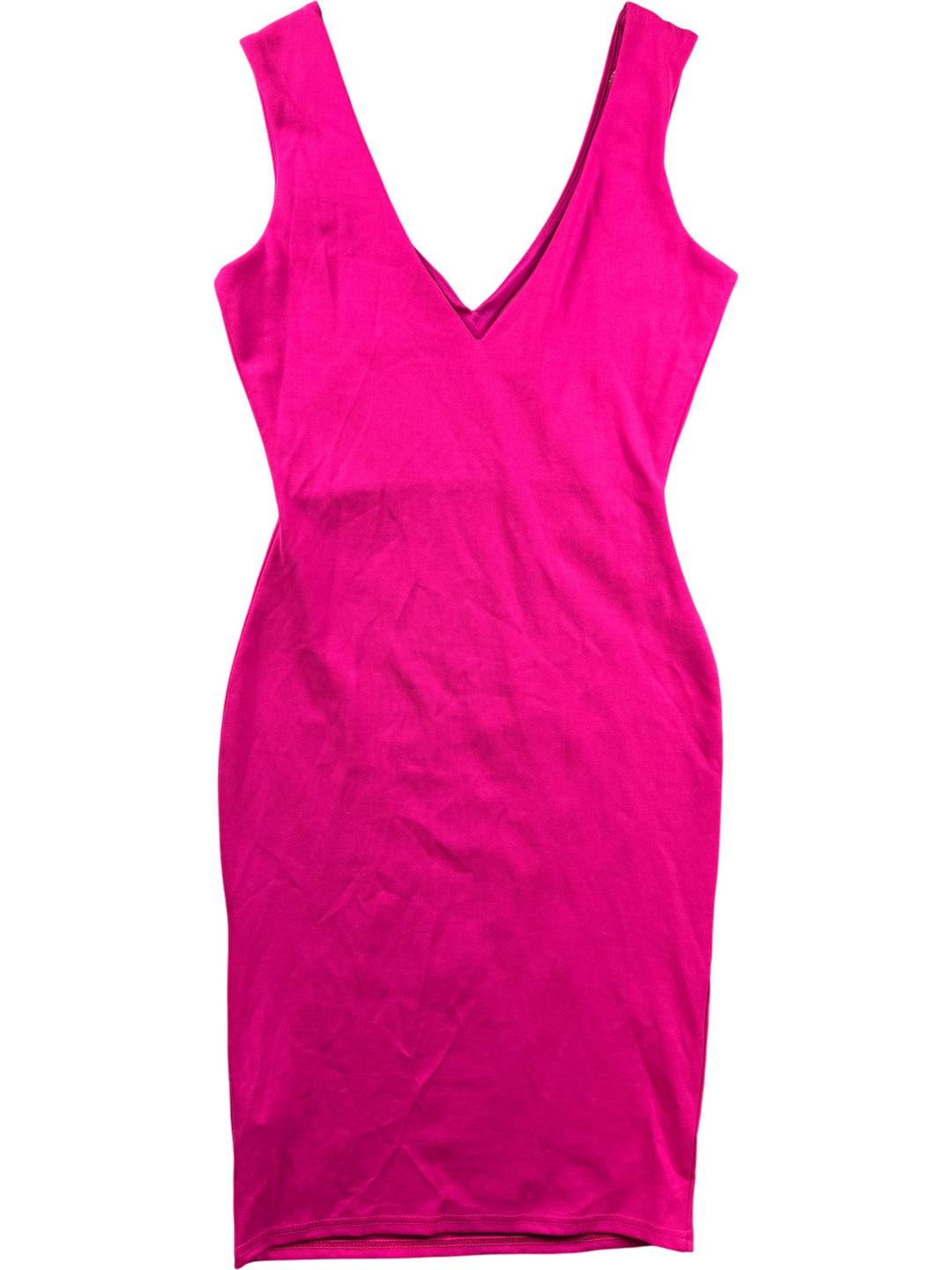 Lipsy Pink Sleeveless Bodycon Dress - M - Think Vintage Online Ltd