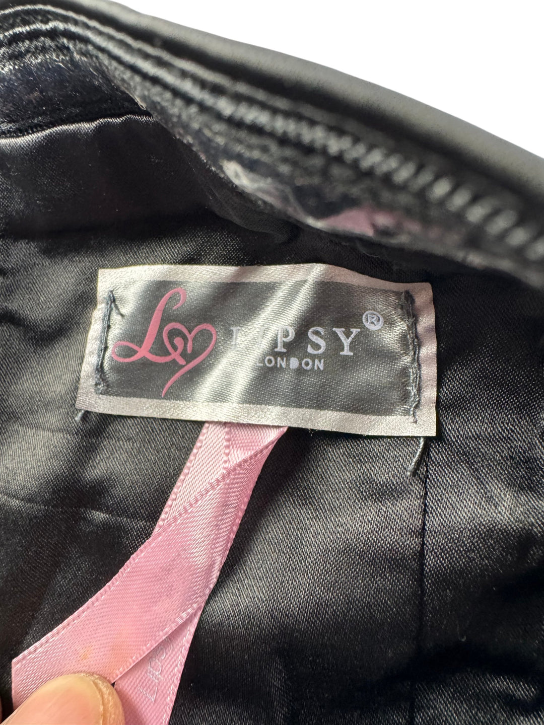 Lipsy Strapless Champagne Embellished Dress - M - Think Vintage