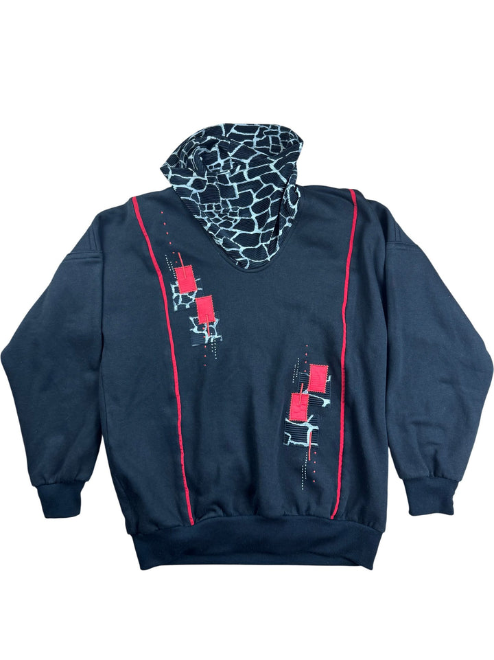 Liz Rhodes Graphic Black Sweatshirt - L - Think Vintage ltd