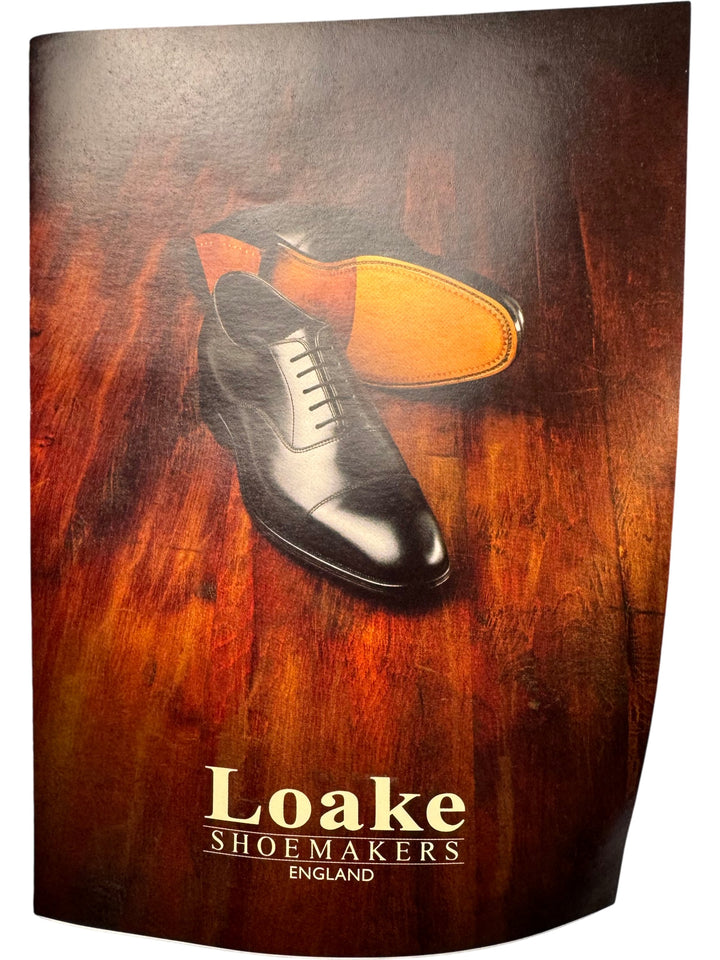 Loake Black Polished Leather Oxford Shoes - Think Vintage