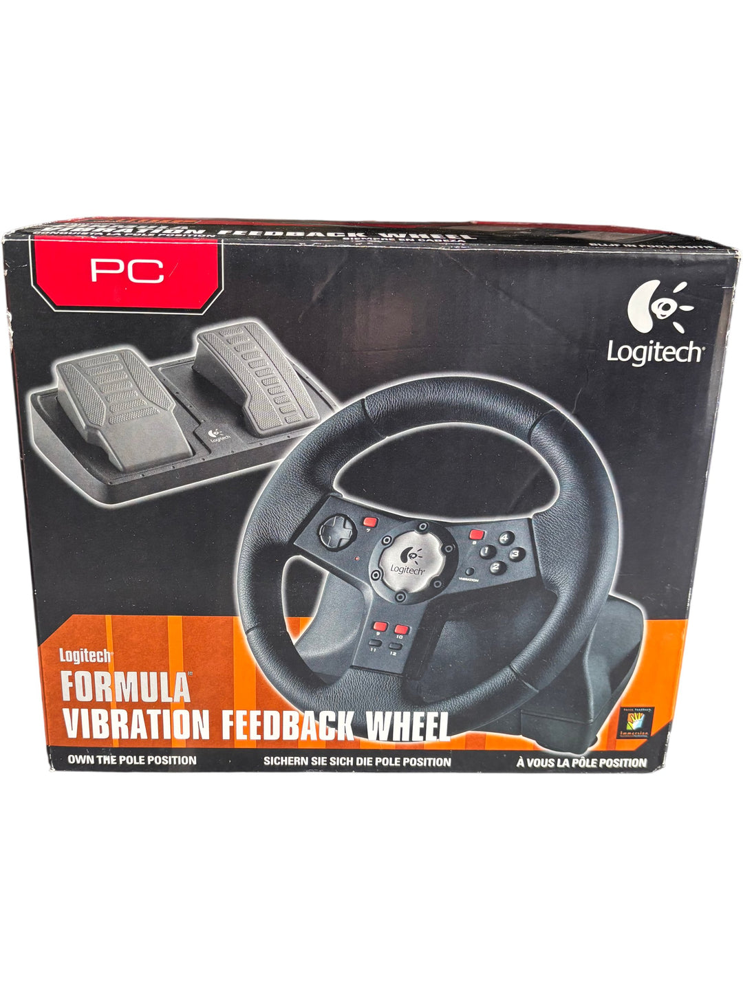 Logitech Formula Vibration Feedback Wheel And Pedals For PC - Think Vintage
