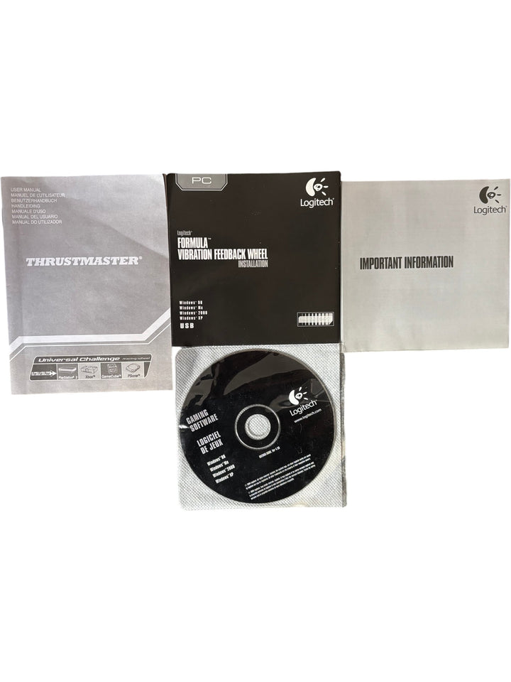 Logitech Formula Vibration Feedback Wheel And Pedals For PC - Think Vintage Online Ltd