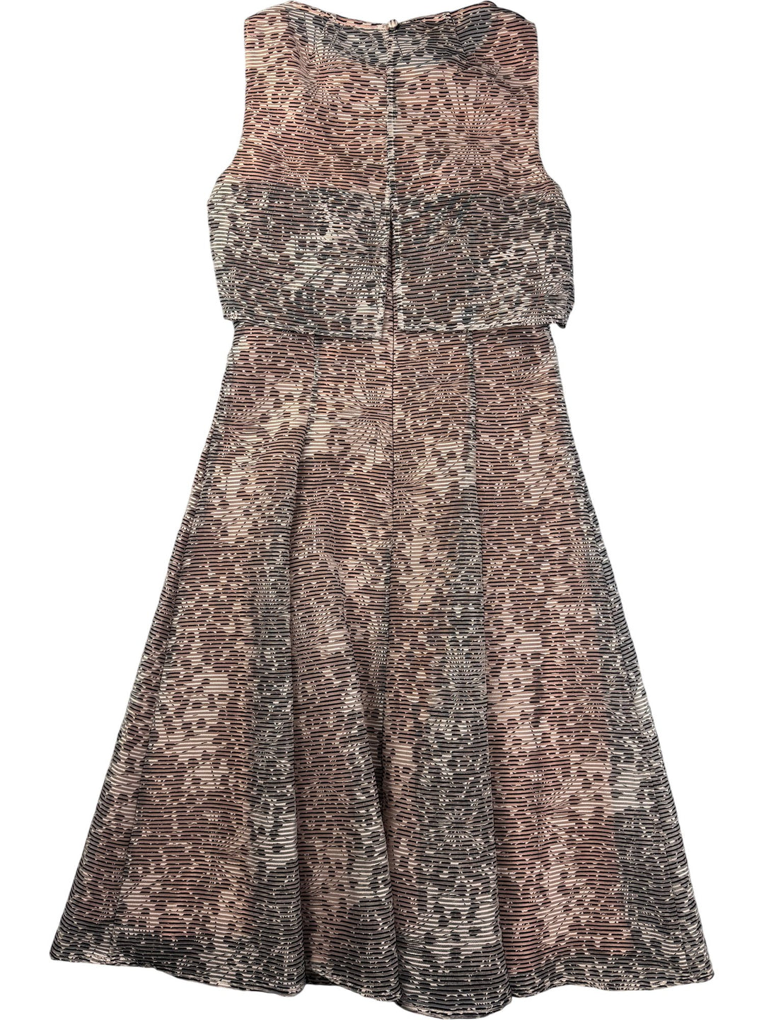 London Patterned Sleeveless Dress - S - Think Vintage ltd