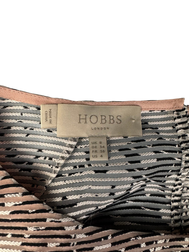 London Patterned Sleeveless Dress - S - Think Vintage ltd