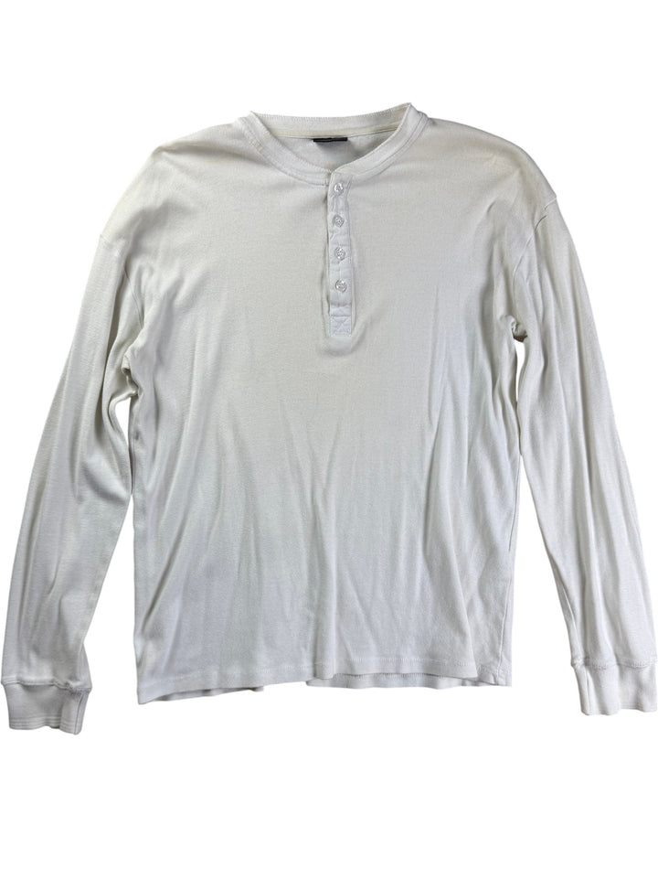Long Sleeved White Shirt - L - Think Vintage ltd