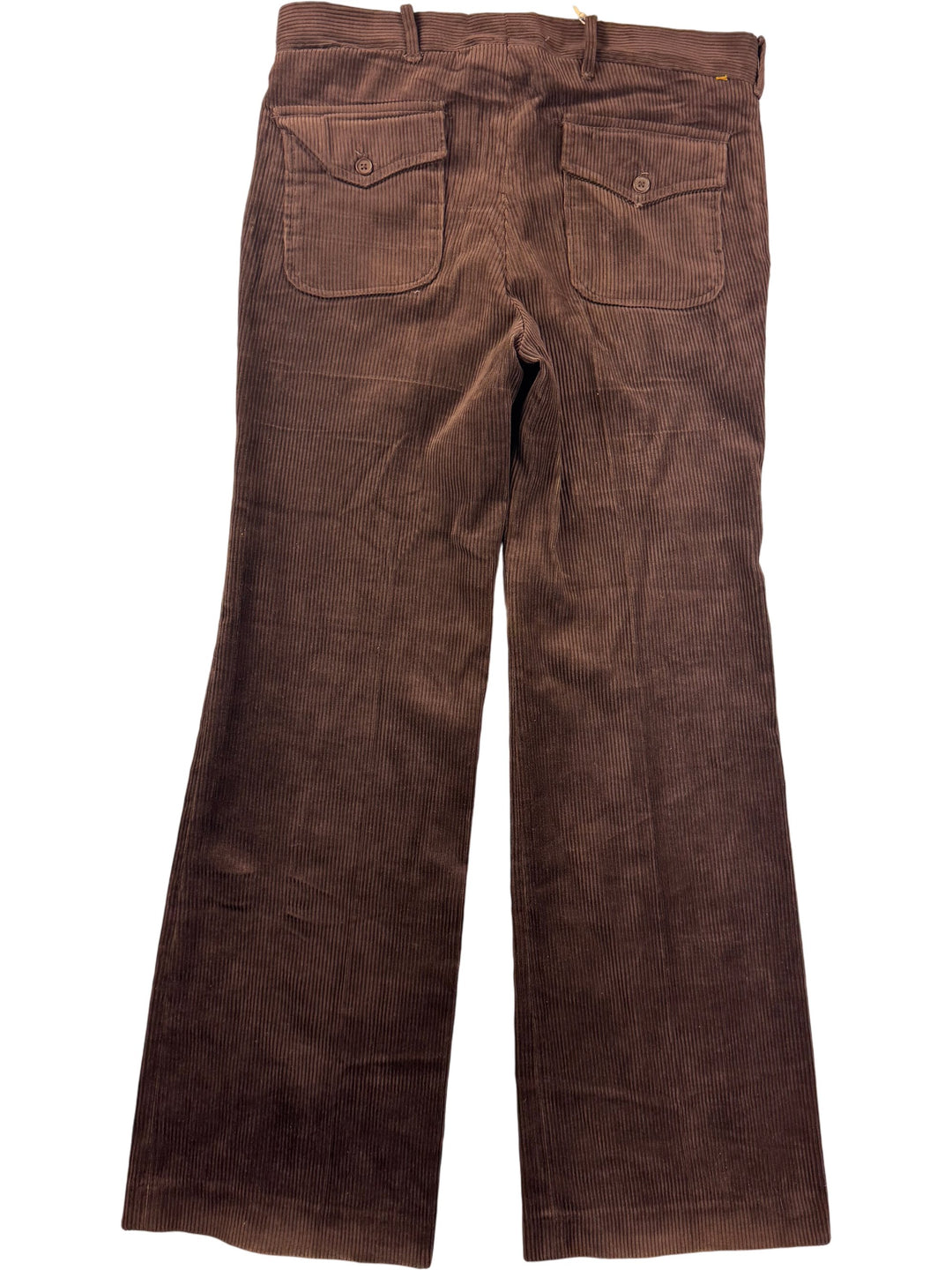 Loose Fit Brown Corduroy Trousers - W36 L32 - Think Vintage