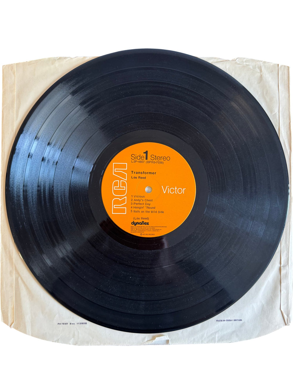 Lou Reed Transformer Vinyl Record - Fair - Think Vintage ltd