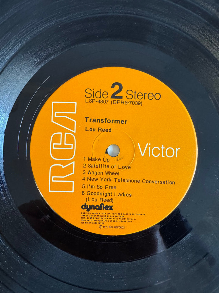 Lou Reed Transformer Vinyl Record - Fair - Think Vintage ltd