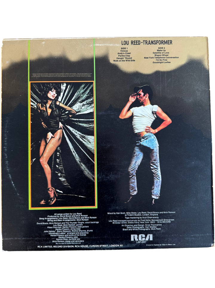 Lou Reed Transformer Vinyl Record - Fair - Think Vintage ltd