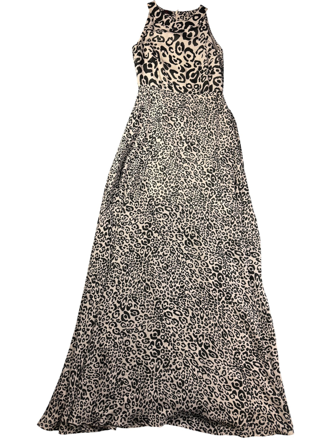 Louis Féraud Leopard Print Maxi Dress - S - Think Vintage ltd