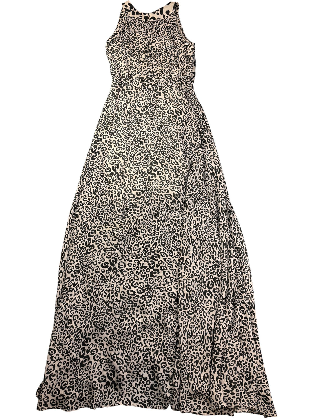 Louis Féraud Leopard Print Maxi Dress - S - Think Vintage ltd
