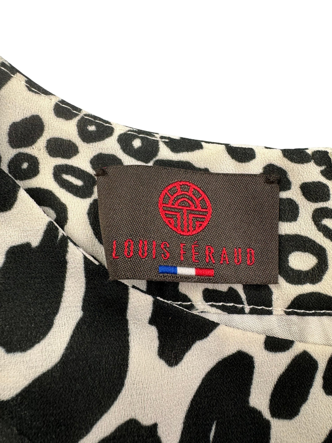 Louis Féraud Leopard Print Maxi Dress - S - Think Vintage ltd