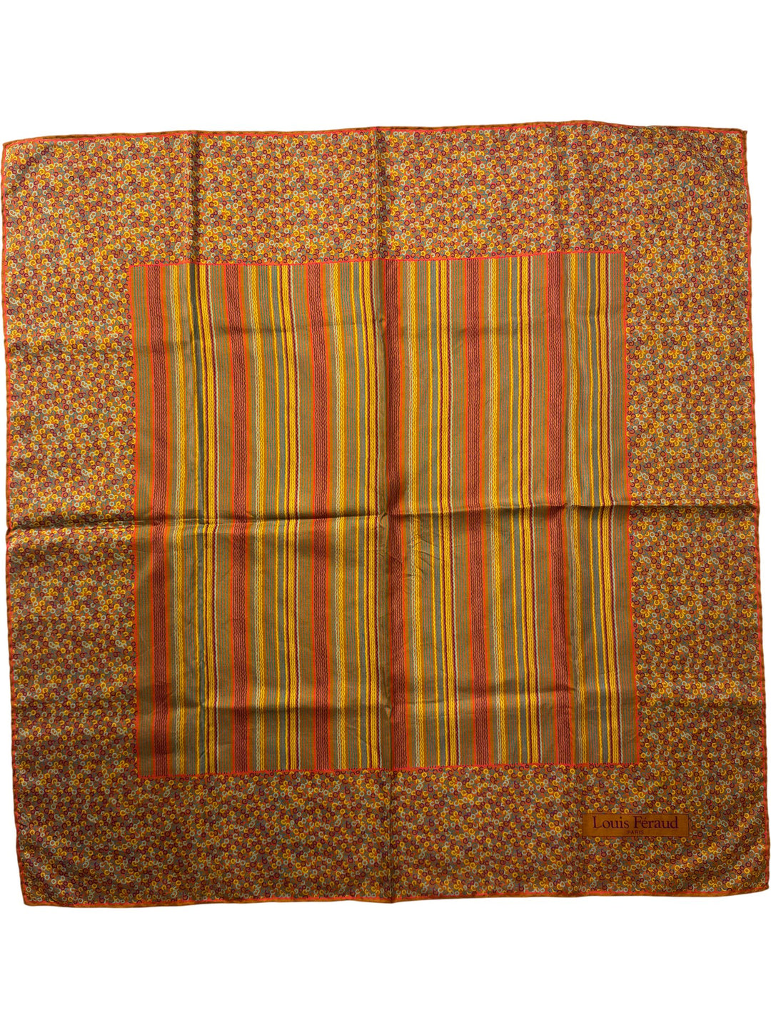 Louis Féraud Paris Square Silk Scarf - Think Vintage ltd