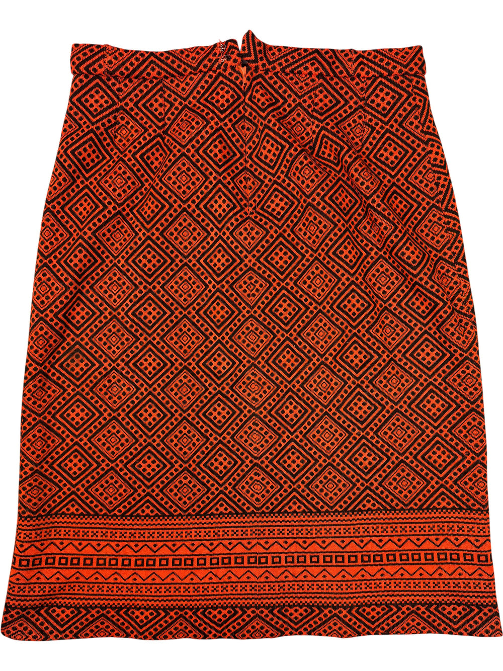 Louis Feraud Geometric Knit Skirt - Think Vintage