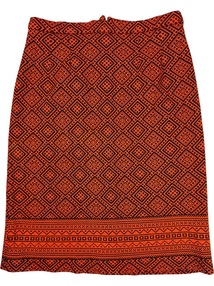 Louis Feraud Geometric Knit Skirt - Think Vintage Online Ltd