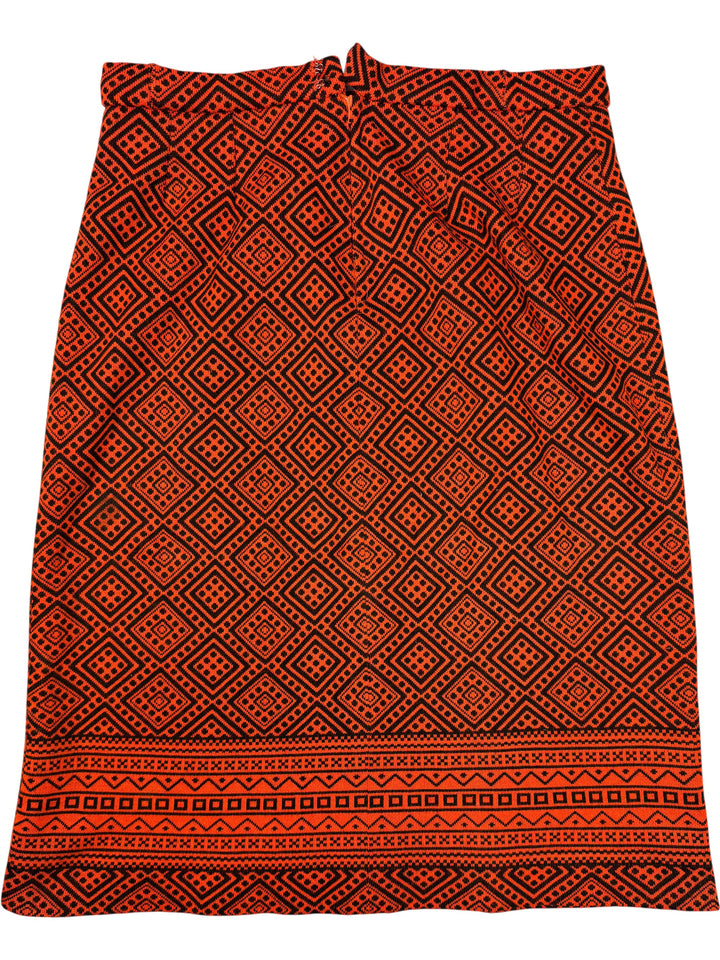 Louis Feraud Geometric Knit Skirt - Think Vintage Online Ltd