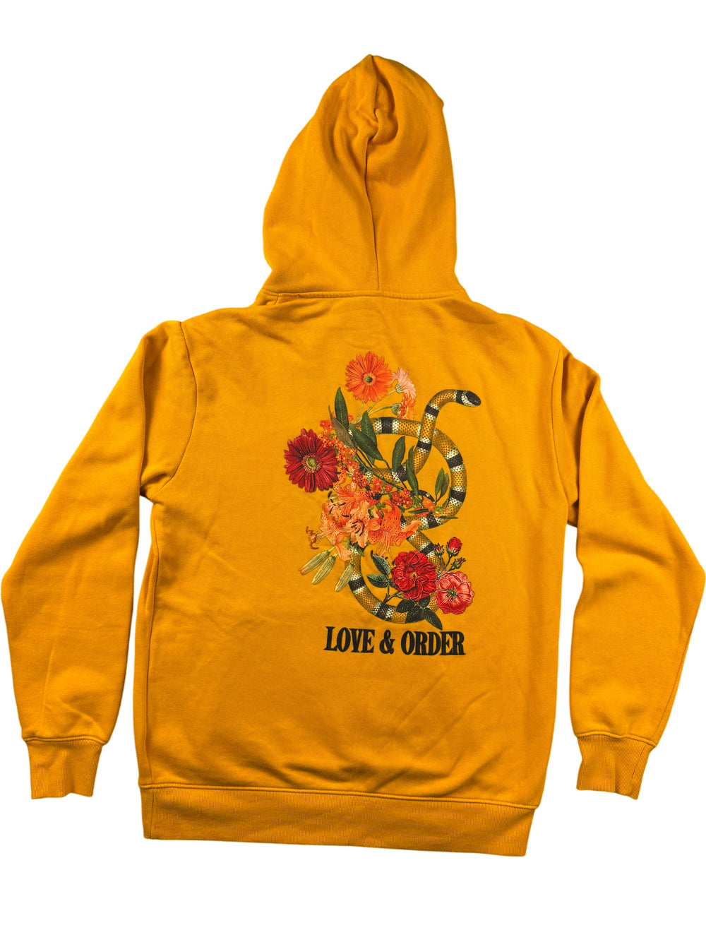 Love & Order Graphic Hoodie - M - Think Vintage Online Ltd