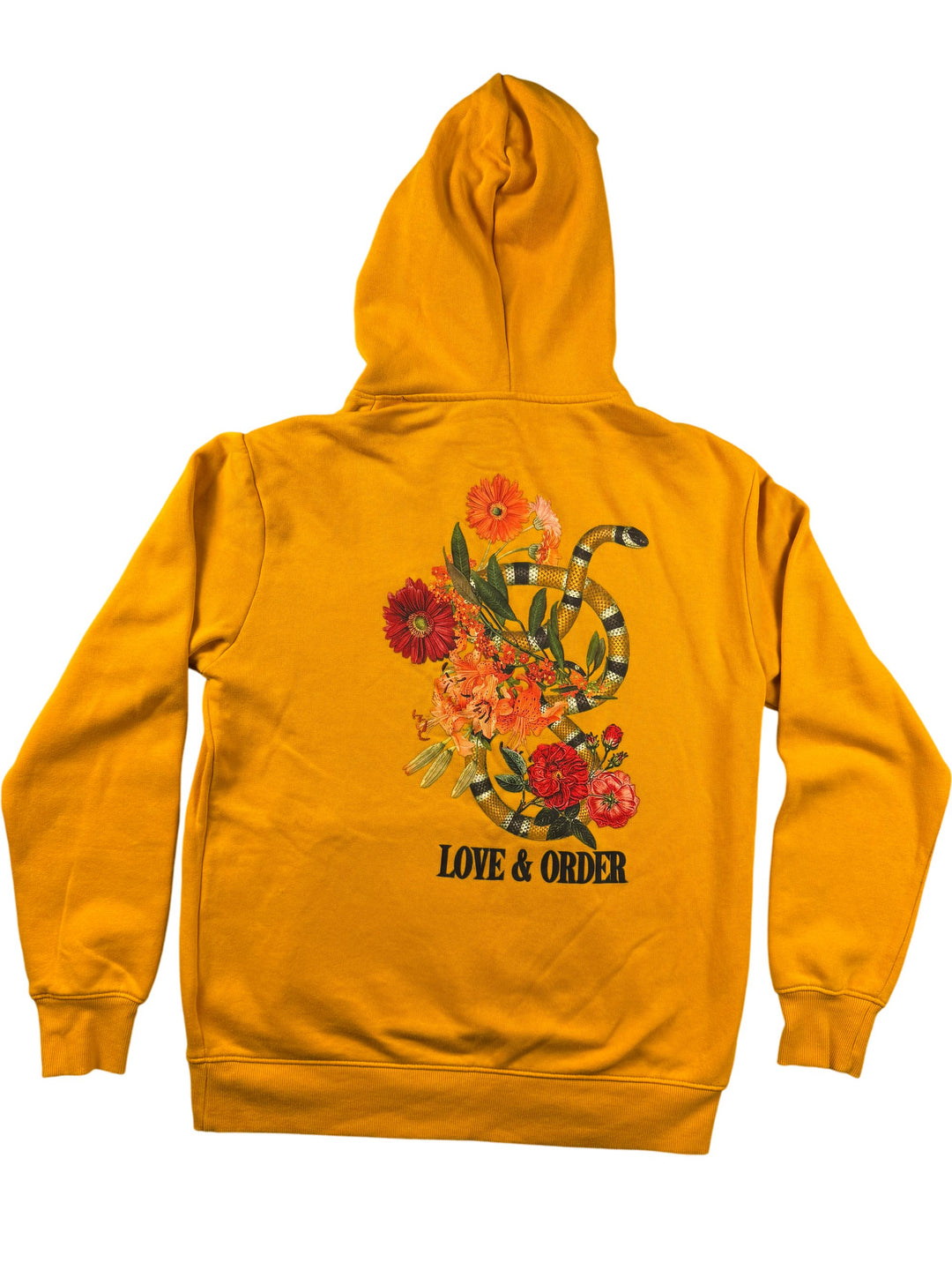 Love & Order Graphic Hoodie - M - Think Vintage ltd