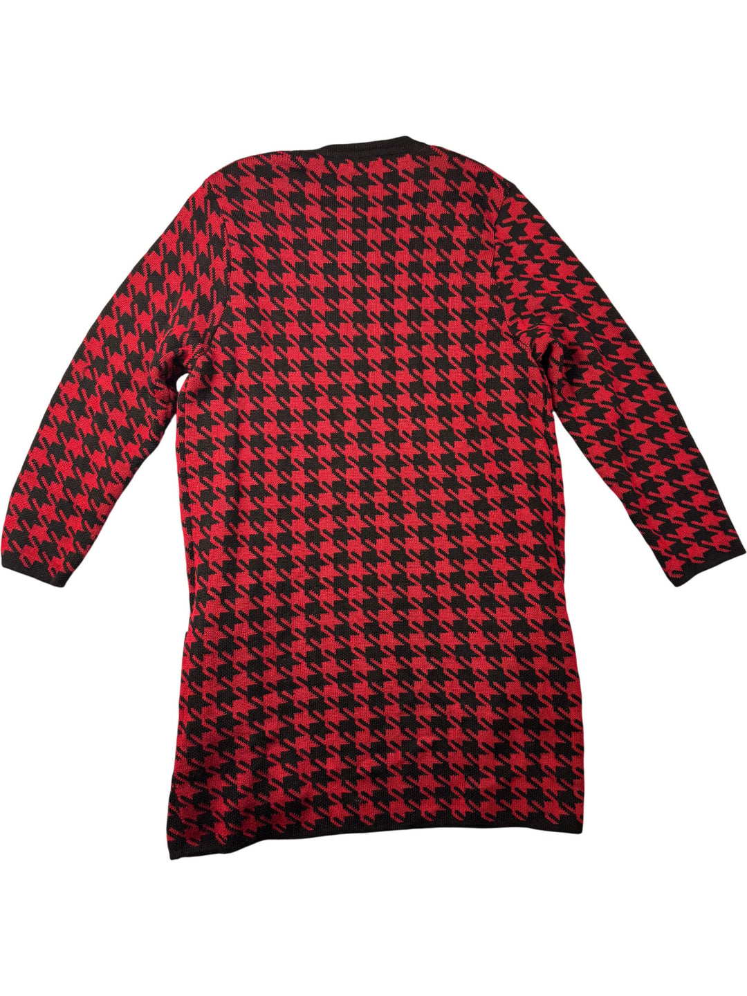 Lucia Houndstooth Long Cardigan - S/M - Think Vintage ltd