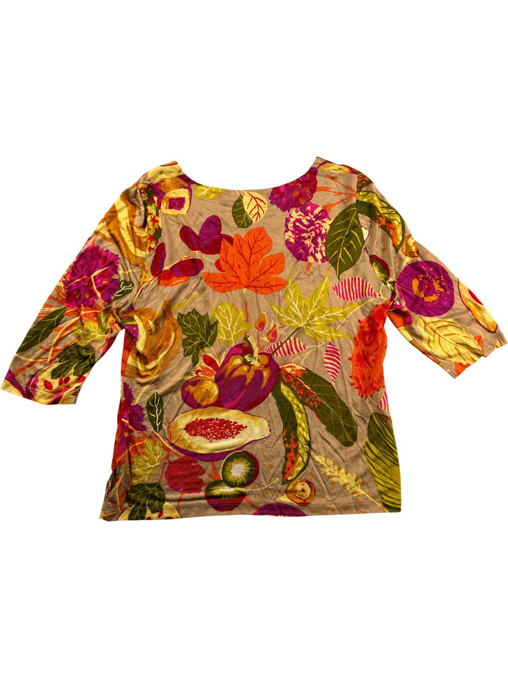 Luis Civit Floral Patterned Top - S/M - Think Vintage ltd