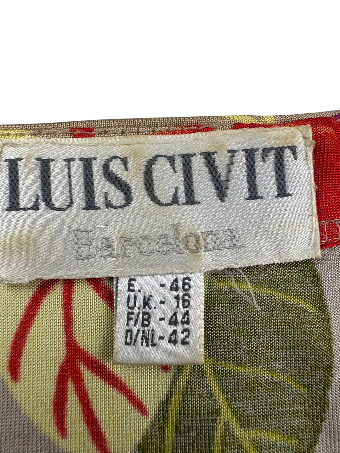 Luis Civit Floral Patterned Top - S/M - Think Vintage ltd