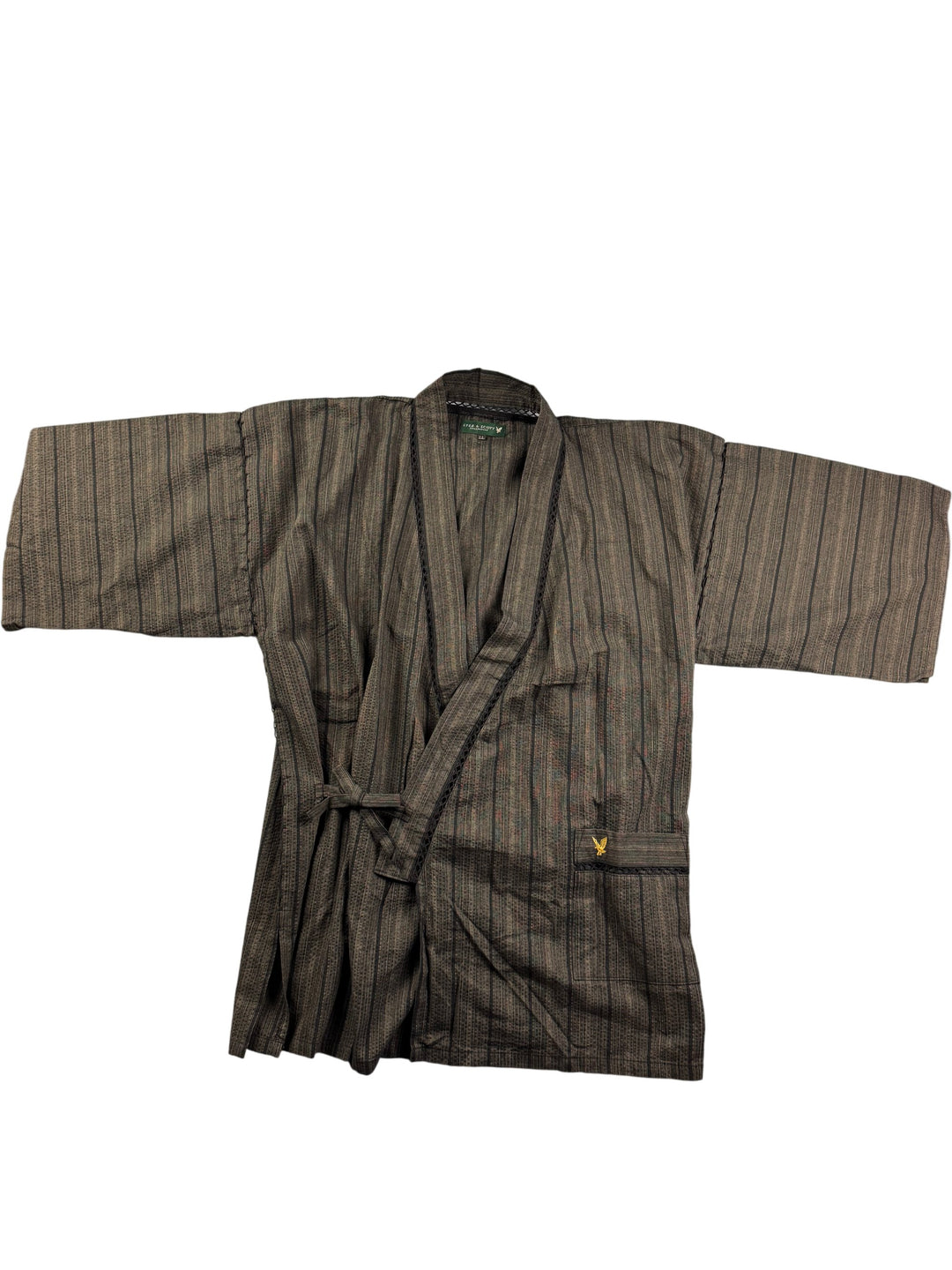 Lyle & Scott Striped Kimono Jacket - XL - Think Vintage