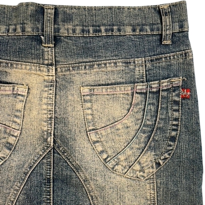 MG Jeans Denim Skirt - M - Think Vintage