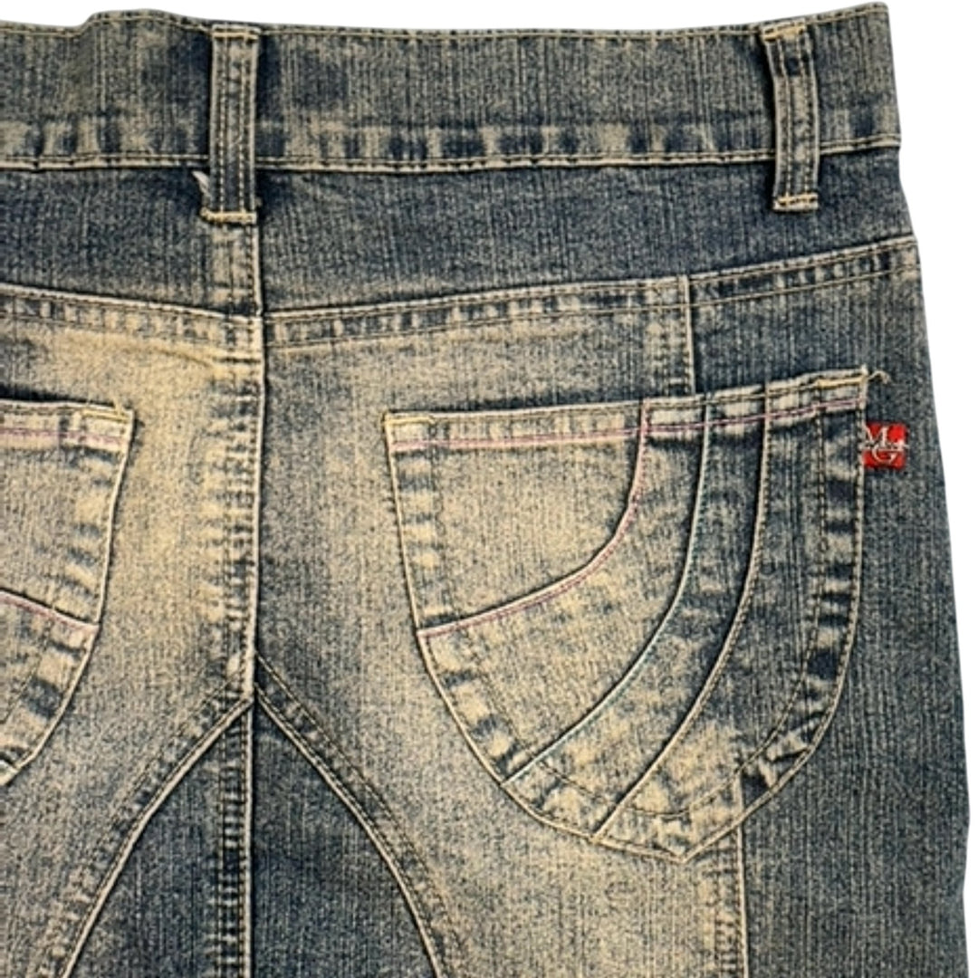MG Jeans Denim Skirt - M - Think Vintage Online Ltd