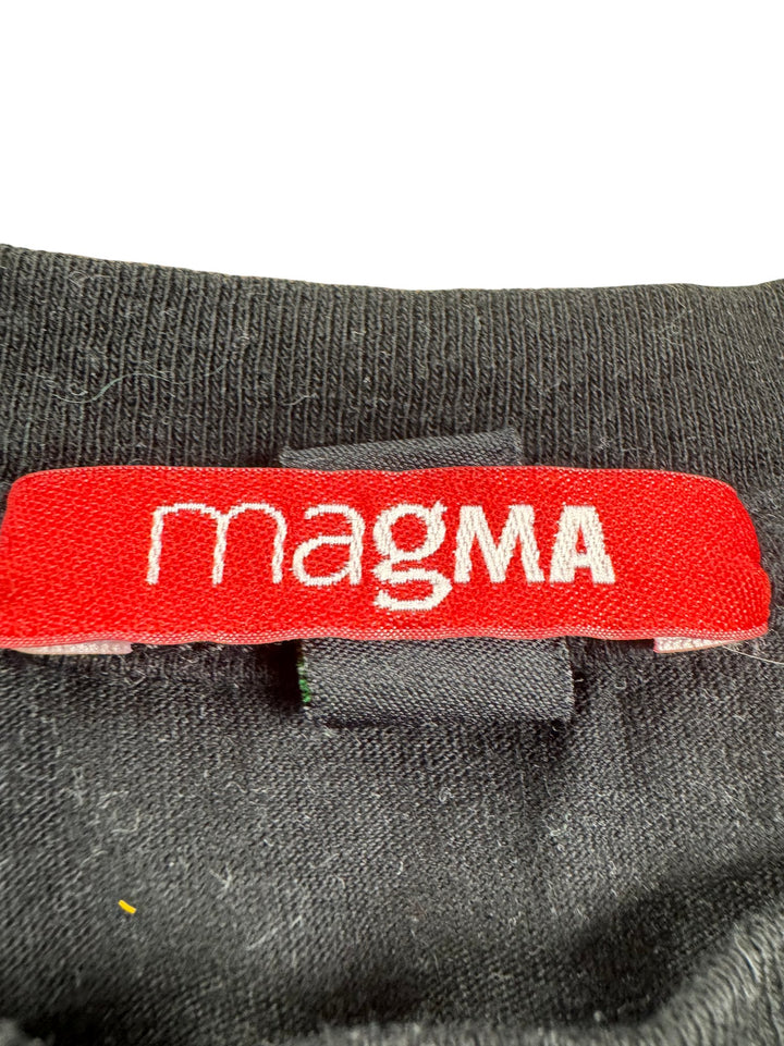Magma Digital Display Black T-Shirt - M - Think Vintage ltd