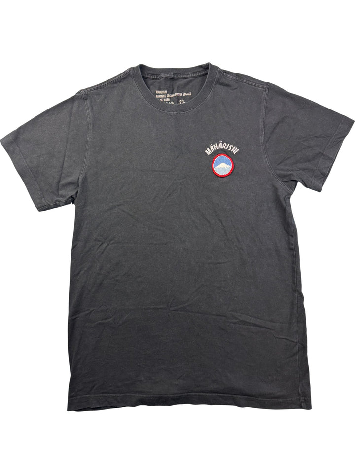 Maharishi Black Organic Cotton Crew T-Shirt - M - Think Vintage ltd
