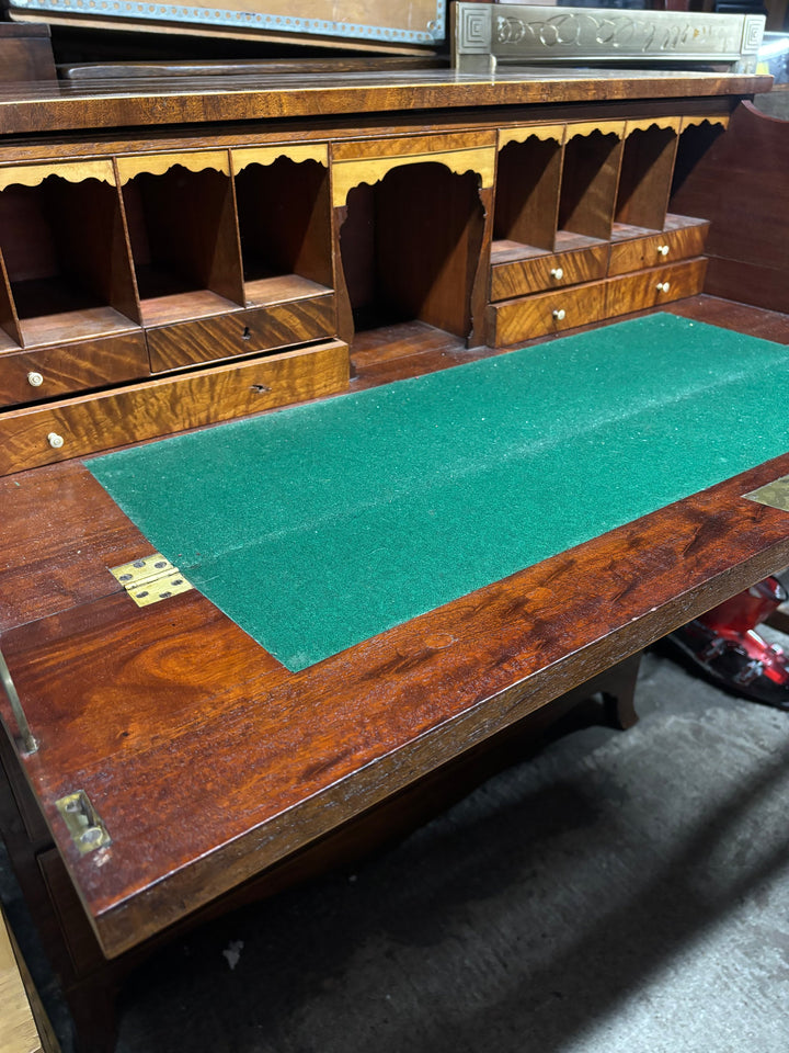 Mahogany Dresser With Brass Handles - Think Vintage