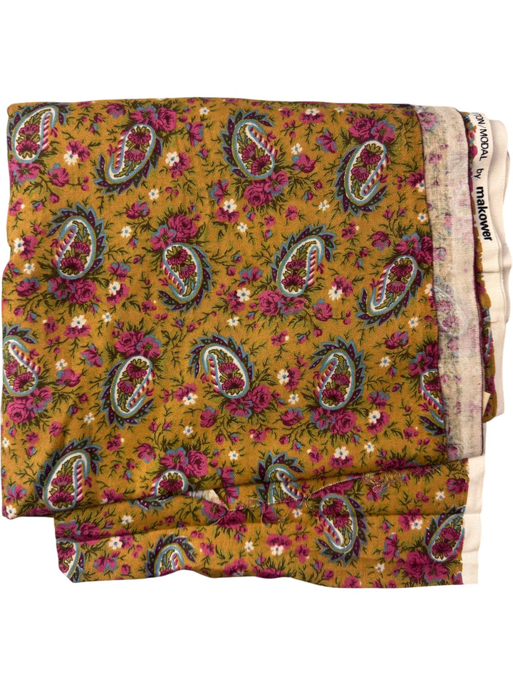 Makower Paisley Floral Fabric - Think Vintage