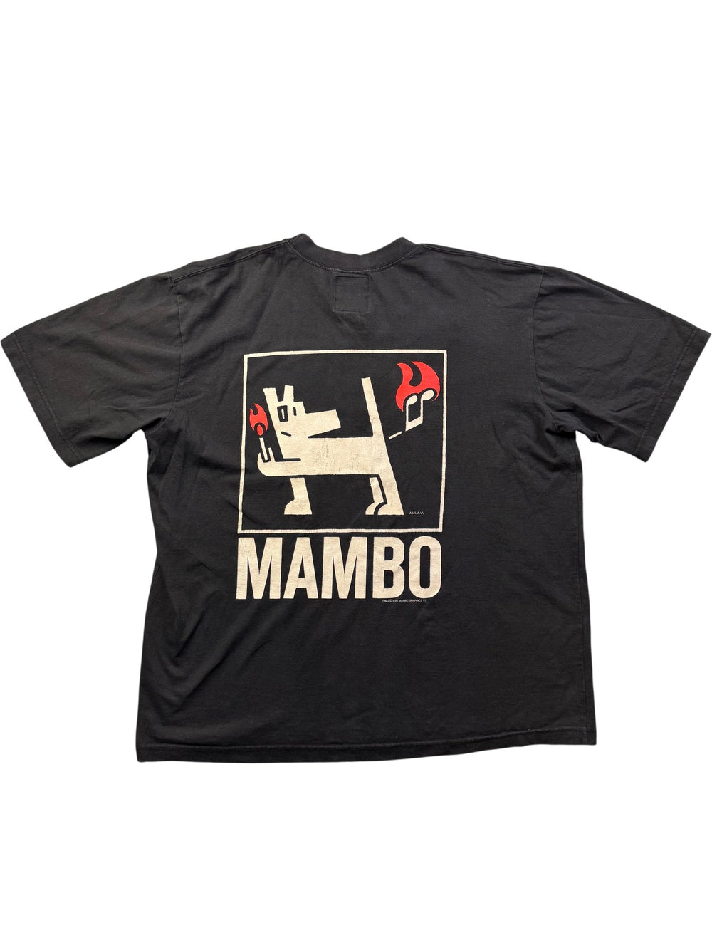 Mambo Black Graphic T-Shirt - Think Vintage Online Ltd