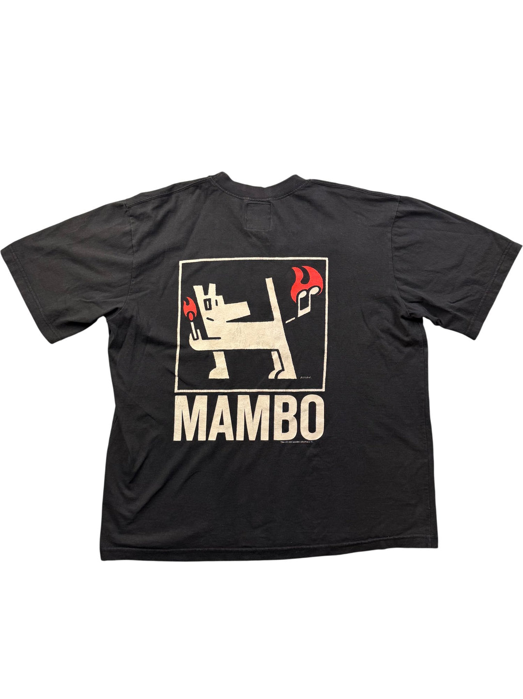 Mambo Black Graphic T-Shirt - Think Vintage Online Ltd