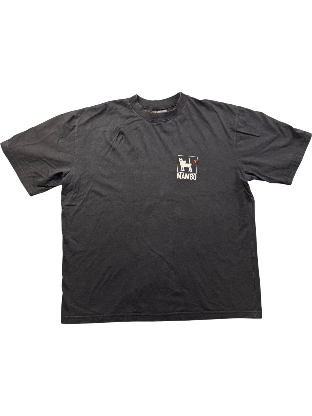 Mambo Black Graphic T-Shirt - Think Vintage ltd