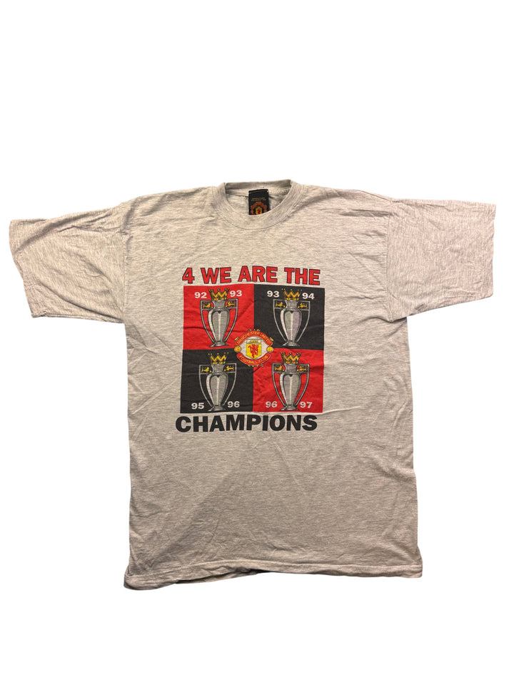 Manchester United Champions T-Shirt - L - Think Vintage Online Ltd