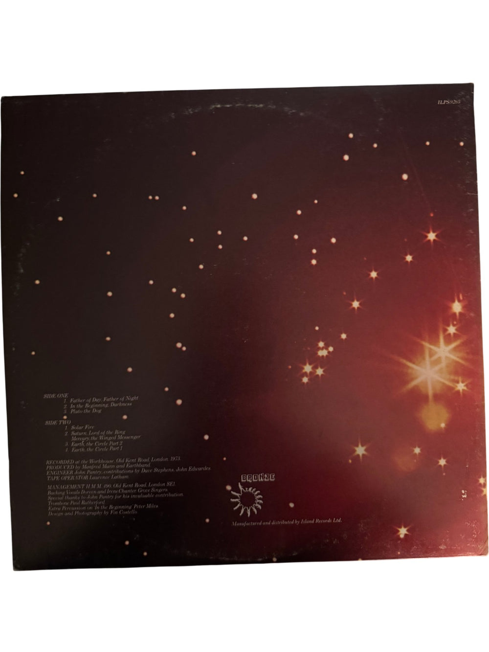 Manfred Mann's Earth Band Solar Fire Vinyl - Good - Think Vintage ltd