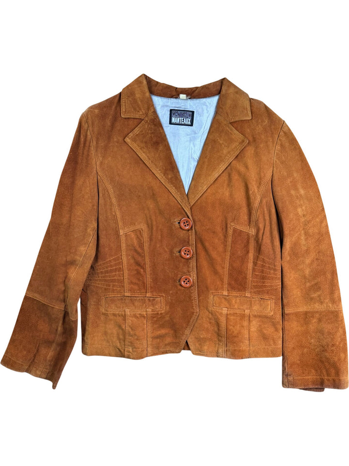 Manteaux Brown Suede Jacket - M/L