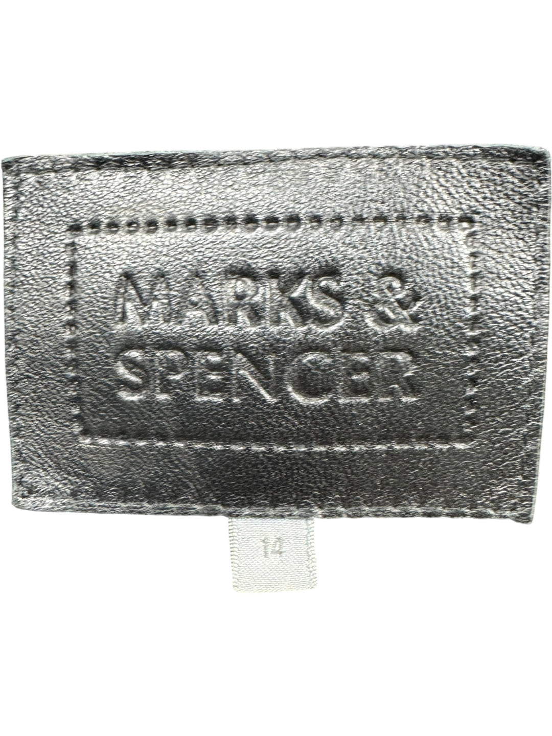 Marks & Spencer Leather Trench Coat - L - Think Vintage ltd