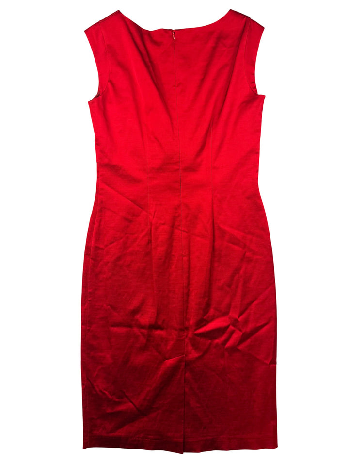 Marks & Spencer Red Sleeveless Dress - M - Think Vintage ltd