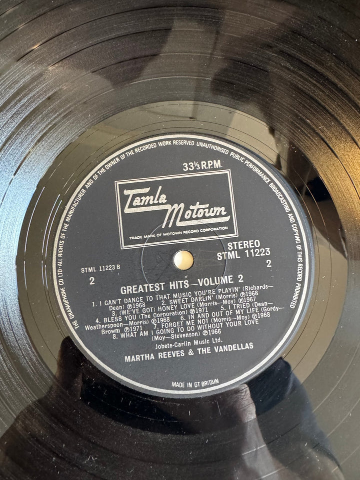 Martha Reeves & The Vandellas Greatest Hits Volume 2 - Very Good - Think Vintage ltd
