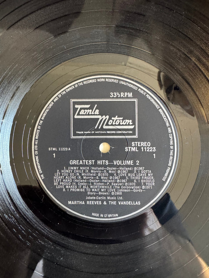 Martha Reeves & The Vandellas Greatest Hits Volume 2 - Very Good - Think Vintage ltd